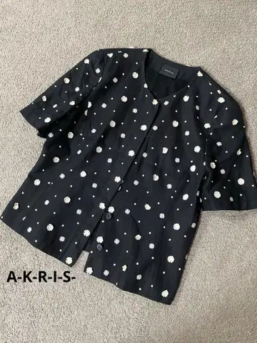 A-K-R-I-S 아크리스 자켓 꽃 자수 blossom