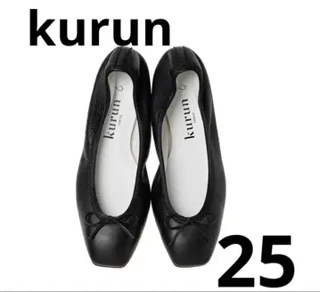 kurun 크룬 발레 슈즈 지젤 워터프루프 스무스 블랙