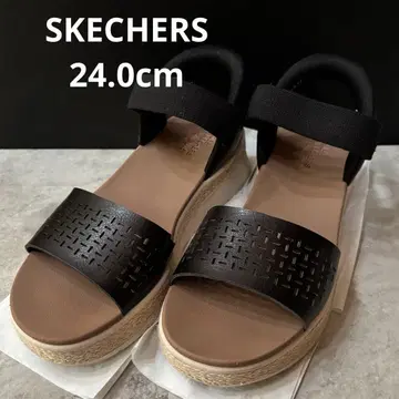 [ 신상 ] 스케쳐스 핸즈프리 슬립인즈 샌들 24.0cm 블랙
