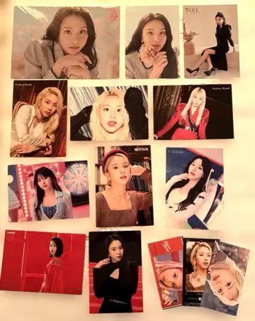 채영 TWICE 렌티큘러 카드 & 증정품 포함