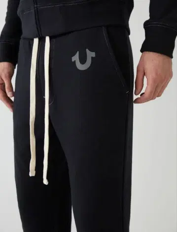 트루 릴리젼 블랙 조거 팬츠