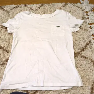 LACOSTE 화이트 T셔츠 사이즈 34