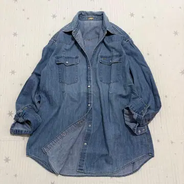 Deuxieme Classe 데님 셔츠 웨스턴 블루