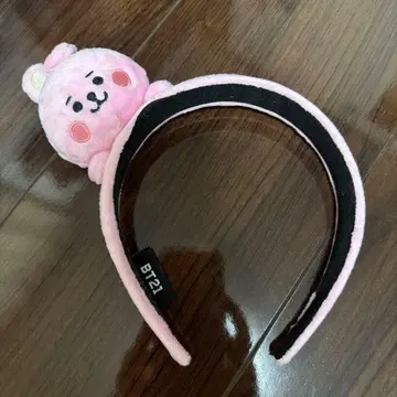 BT21 쿠션 포함 헤어밴드 핑크