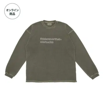 thisisneverthat 스벅 콜라보 T셔츠 와플 카키