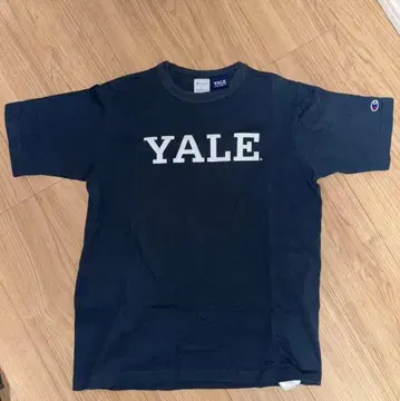 YALE 챔피온 T1011 티셔츠 USA제 네이비 S 사이즈