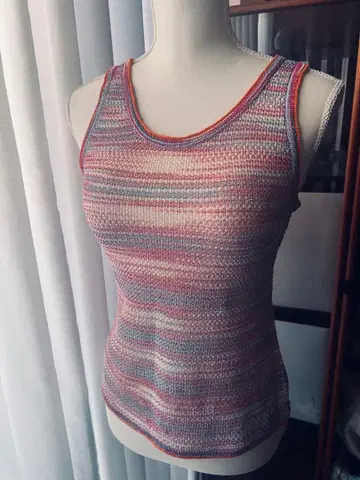 MISSONI 슬리브리스 니트 멀티 컬러