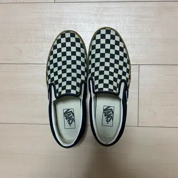 VANS 체크 무늬 슬립온