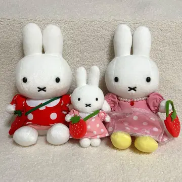 미피 딸기 마스코트 봉제 인형 세트