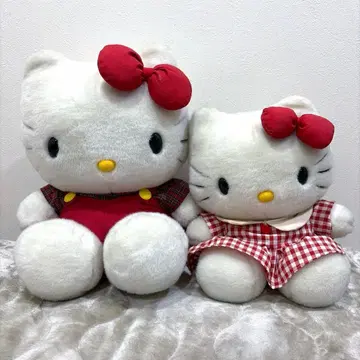 Sanrio 헬로키티 봉제 인형 1997 1998 레트로 2개 세트