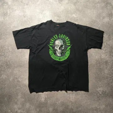 HARLEYDAVIDSON 할리데이비슨 T셔츠 스컬 해골 양면 프린트