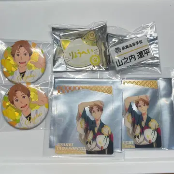 츠루네 야마노우치 료헤이 굿즈 묶음 판매 캔뱃지 네임 배지 카드