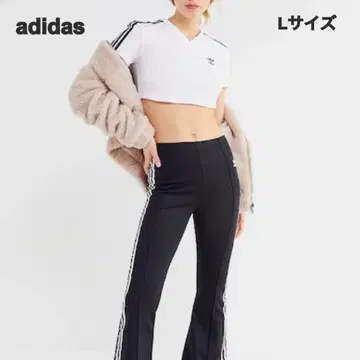 새상품급 adidas Originals 크롭 V넥 T셔츠 L