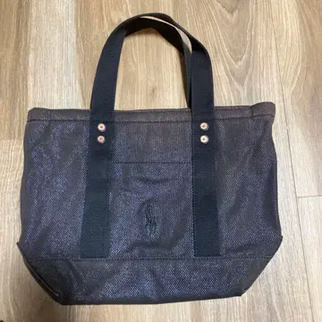 폴로 랄프로렌 토트백 블랙 계열 라메
