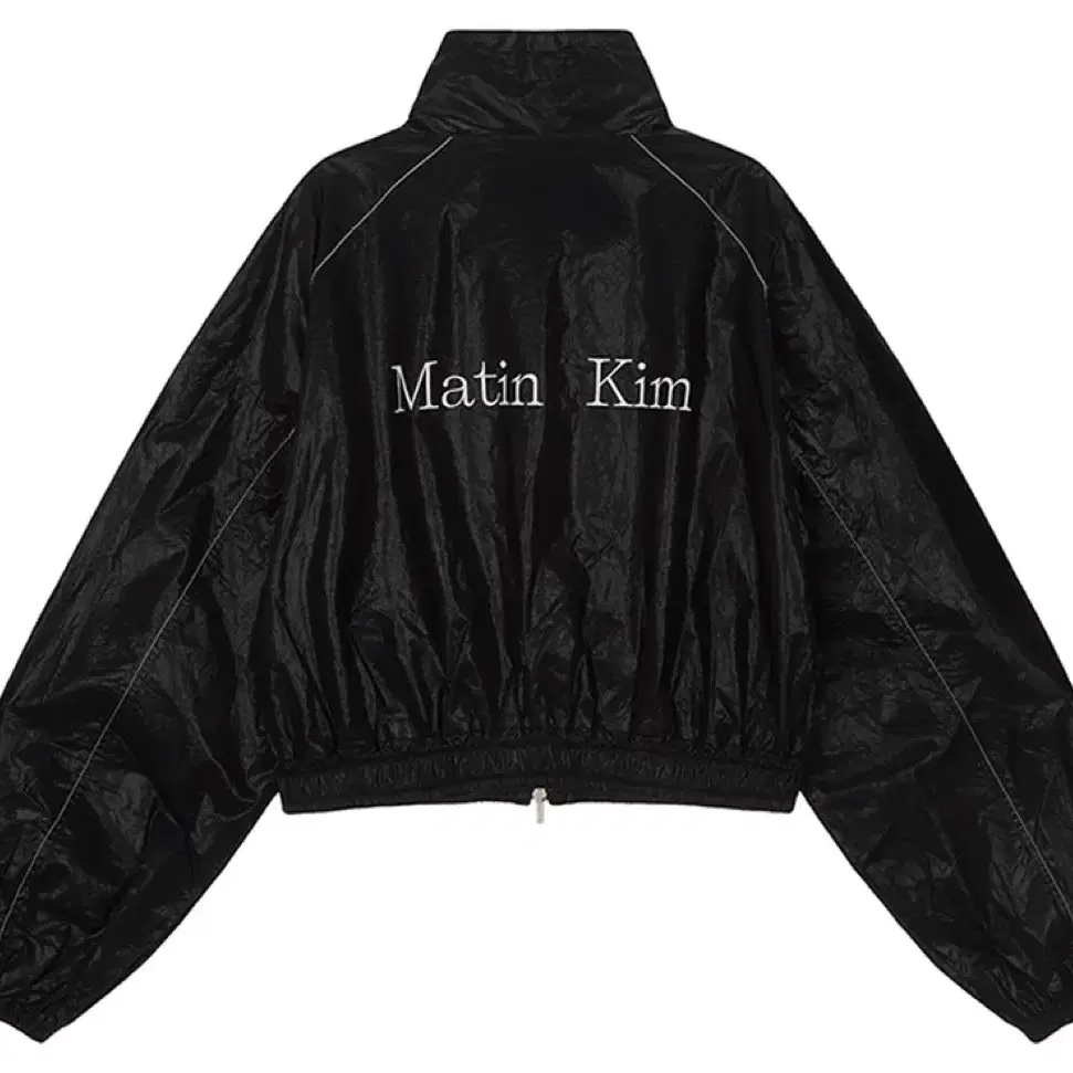 Matin Kim Logo Coating Jumper Black | Bunjang Global