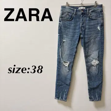 ZARA 자라 스키니 데님 데미지 데님 청바지 데님 38