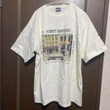 Schott 포토 프린트 T셔츠