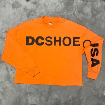 DC SHOE 오렌지 긴팔 티셔츠 M