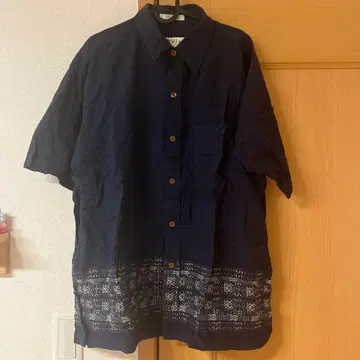 ORVIS 네이비 반팔 셔츠 L 사이즈