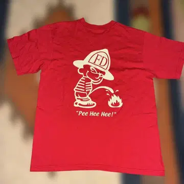 anvil 파이어맨 90s 티셔츠 USA제