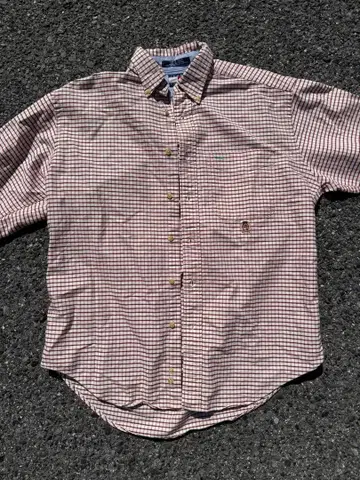 90s Tommy Hilfiger 체크 셔츠