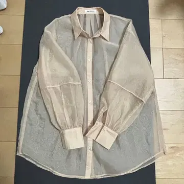 Ray BEAMS 시스루 시어 셔츠