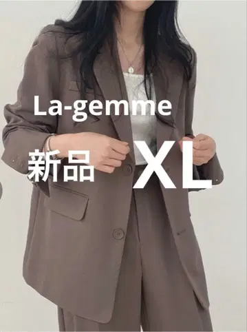 새상품 La-gemme 테일러드 자켓 XL 사이즈 모카