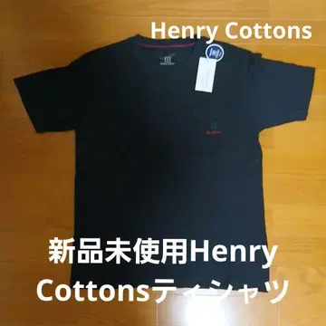 미사용 새상품 Henry Cottons 블랙 T셔츠 M사이즈