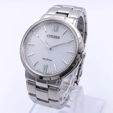 CITIZEN 에코 드라이브 E031-5060168 실버 손목시계 작동품