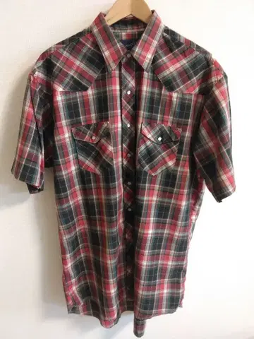 90s 빈티지 Wrangler 랭글러 반팔 웨스턴 셔츠 XL