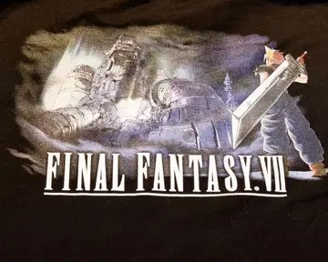 [새상품] FF7 클라우드 바이크 양면 프린트 티셔츠 블랙 파이널 판타지