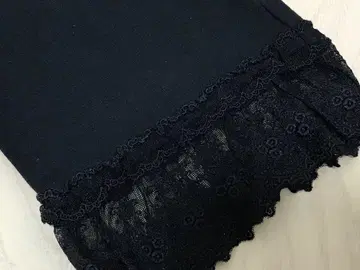 미사용 핑크하우스 스트레치 레이스 팬츠 M 사이즈 블랙 일본제