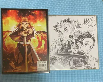 귀멸의 칼날 무한열차편 럭셔리판 팜플렛, DVD 구매자 특전 색지 세트