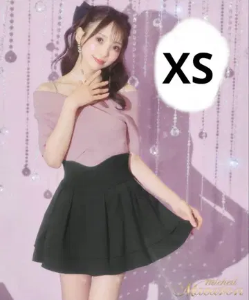 슬림 레그가 되는 스커트 이너 팬츠 포함 XS 미셸 마카롱