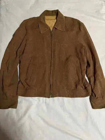 50s 카스리 패턴 개버딘 재킷 빈티지