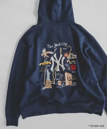 BEAMS 테일러 토요 MLB NY 양키스 집 후드티 L