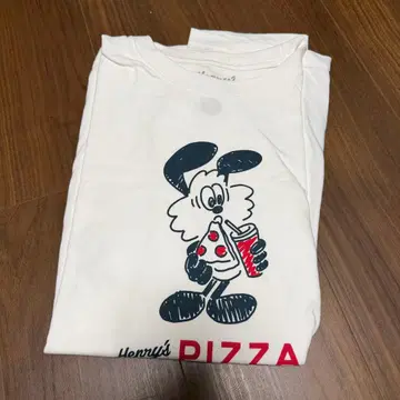 Henry's Pizza Vick 크루넥 화이트 XL