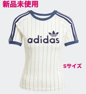 [인기 완판템] adidas 스트라이프 반팔 T셔츠 화이트/네이비