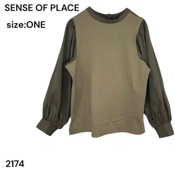 SENSE OF PLACE 센스 오브 플레이스 셔츠 상의 긴팔 one