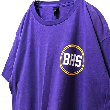 탈텍스 BHS 벤튼 하이스쿨 T셔츠 퍼플 보라색 L 구제 의류