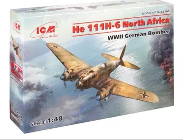 ICM 1/48 독일 공군 하인켈 He111 H-6 폭격기 북아프리카