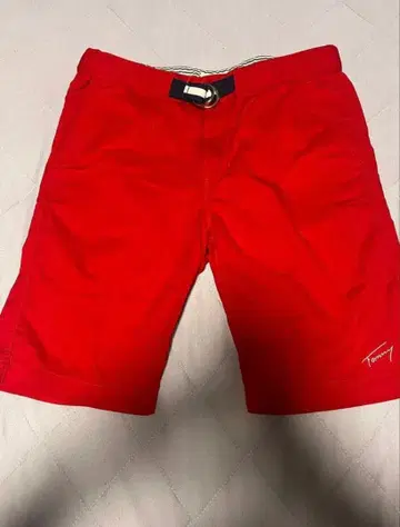타미힐피거 TOMMY HILFIGER 빨간색 숏팬츠 M