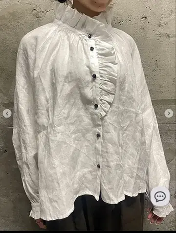 사만사 모스모스 타치카와점 린넨 에포트리스 블라우스