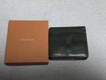 SEASAR integral 페트롤리오 이단 접이식 지갑 박스 포함