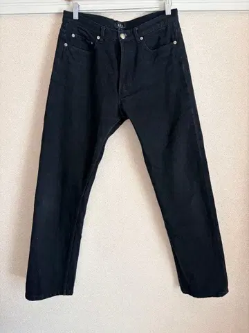 A.P.C. 블랙 스트레이트 데님 34 빈티지