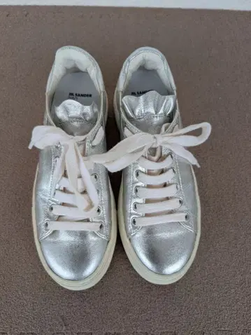 가격 변경했습니다 JIL SANDER NAVY 실버 통굽 스니커즈