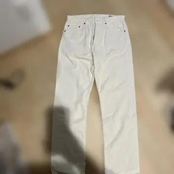 orSlow 화이트 코듀로이 스트레이트 레그 팬츠