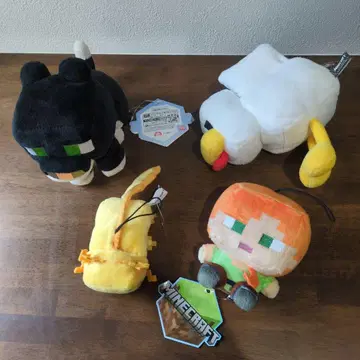 마인크래프트 봉제 인형 4개 세트