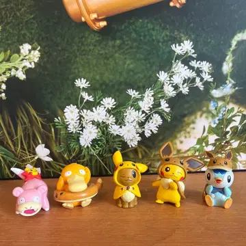 이브이 판초를 입은 피카츄 5체 세트