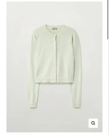 미사용 새상품 satur POINTEL CREW NECK CARDIGAN